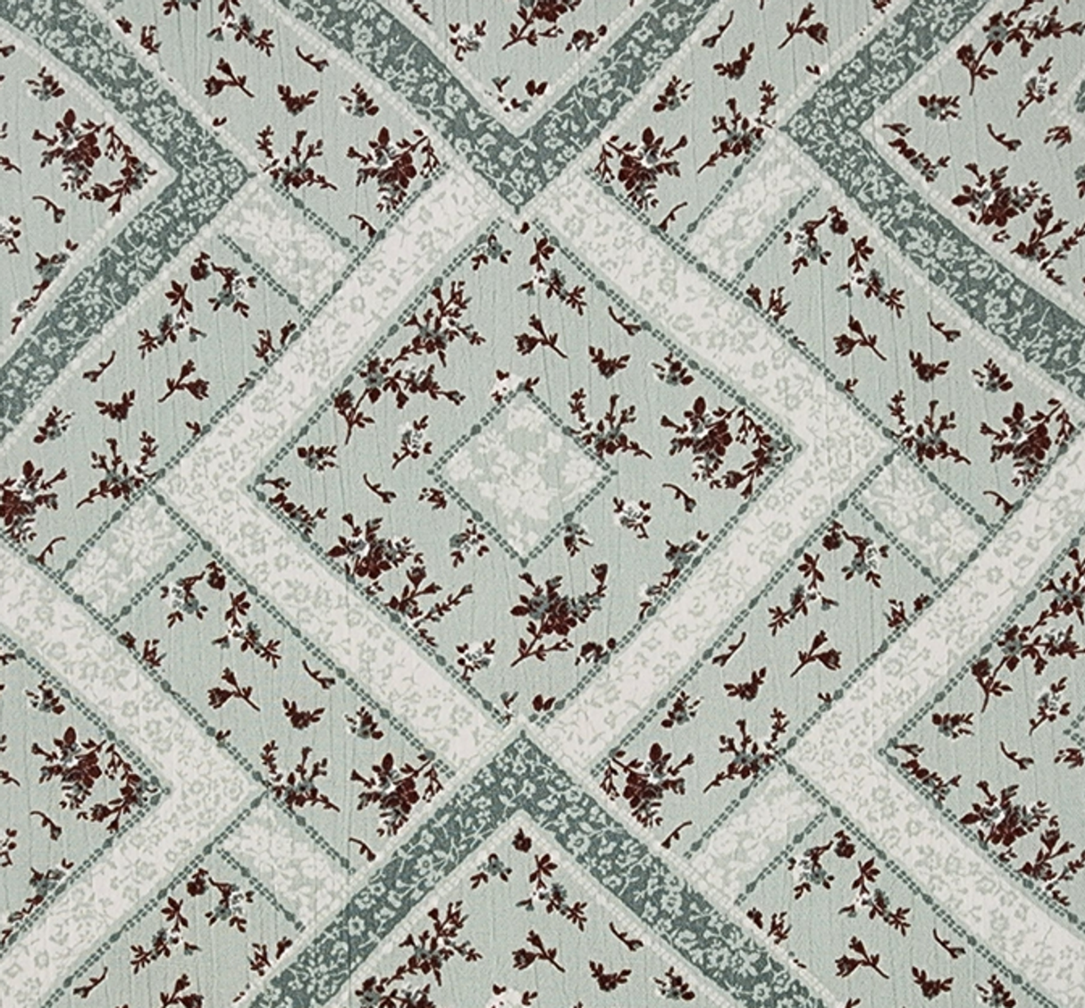 1 Yard Rayon Crinkle Apparel Fabric, Reseda Green, 50/52" Wide