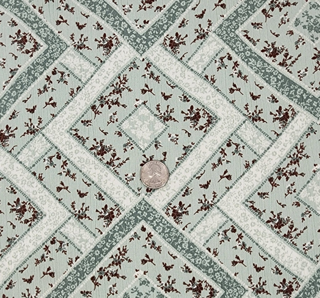 1 Yard Rayon Crinkle Apparel Fabric, Reseda Green, 50/52" Wide