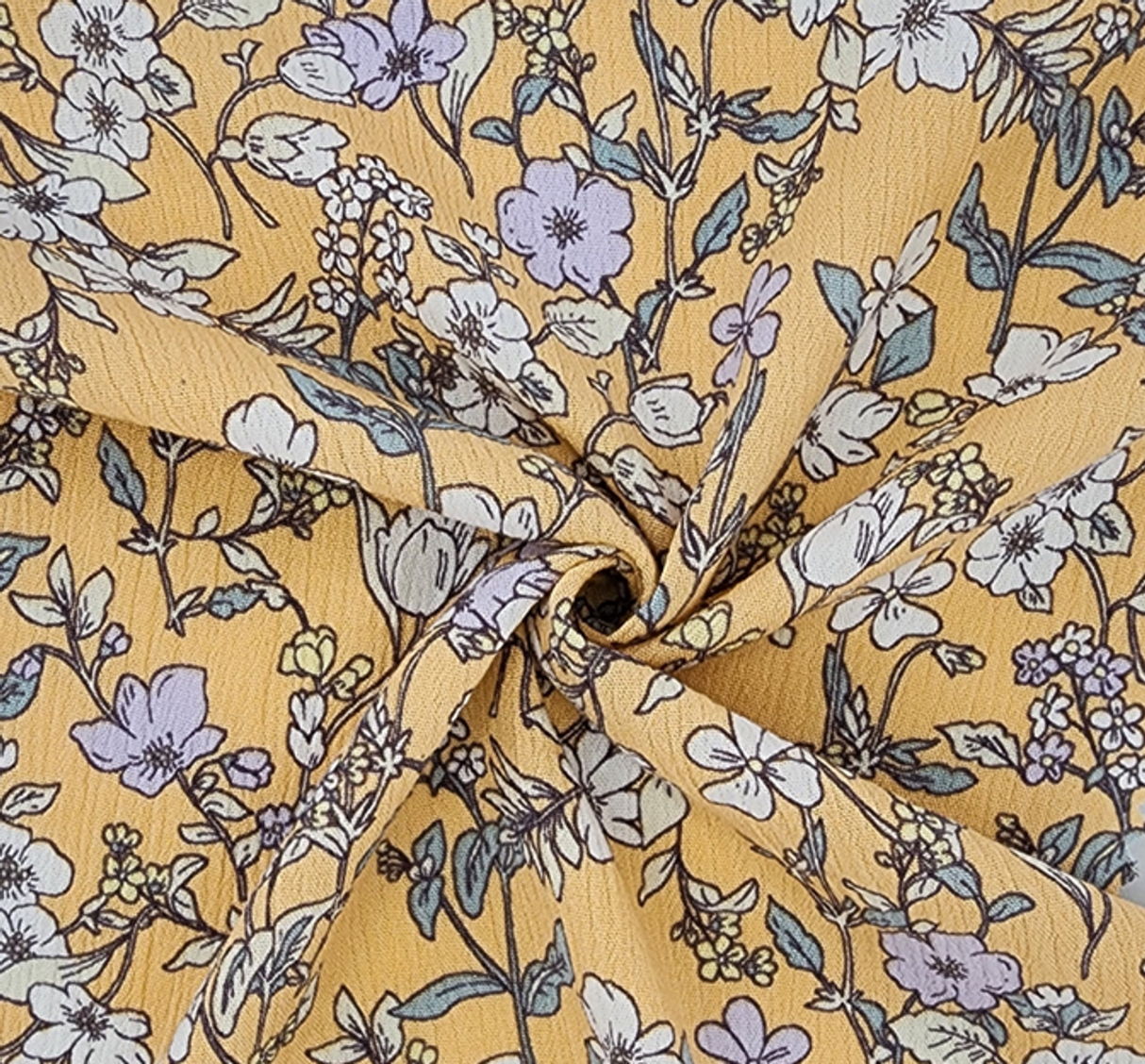 1 Yard Rayon Crinkle Apricot Cream Fabric 50/52” Width, Lightweight Apparel Textile