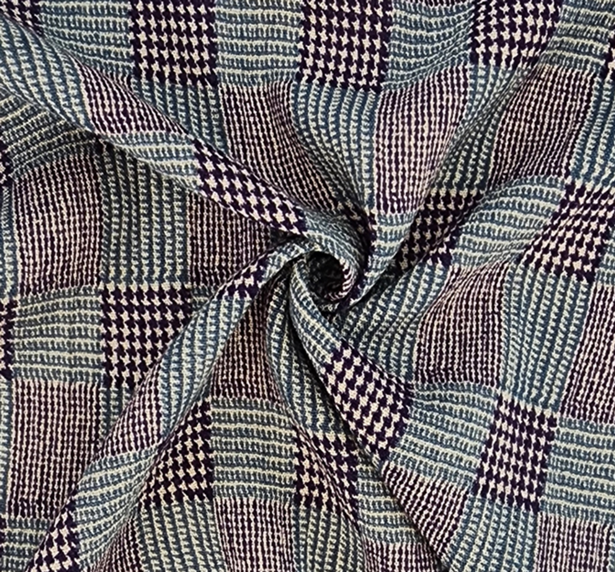 1 Yard Blue Rayon Crinkle Apparel Fabric, 50/52" Wide, Lightweight & Textured