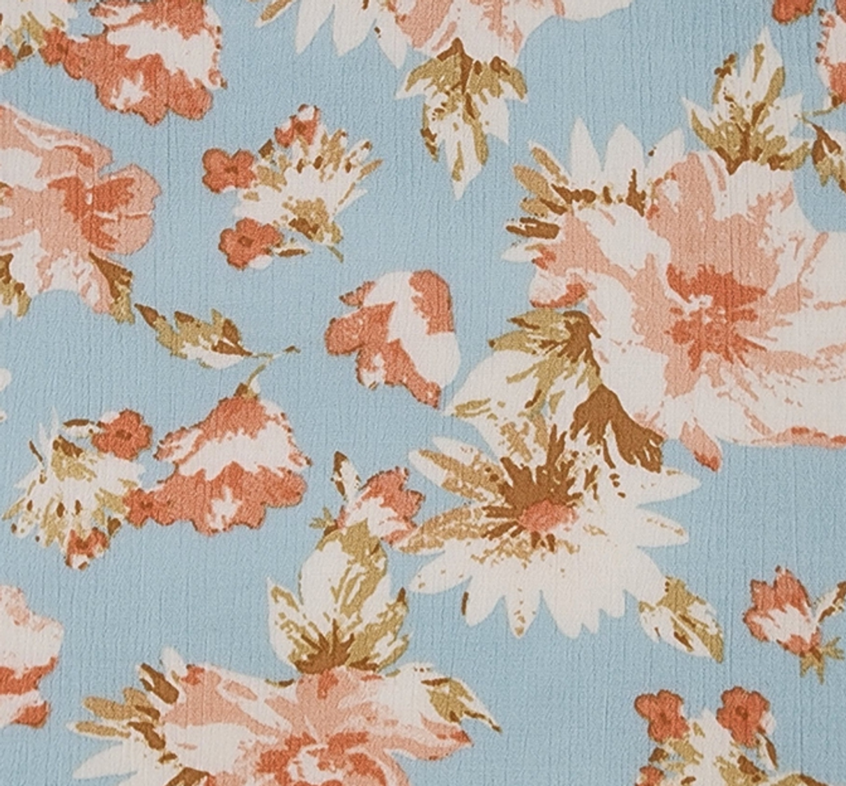 1 Yard Aqua Rayon Crinkle Fabric Lightweight Drapey Apparel Material 50/52 Inch Width