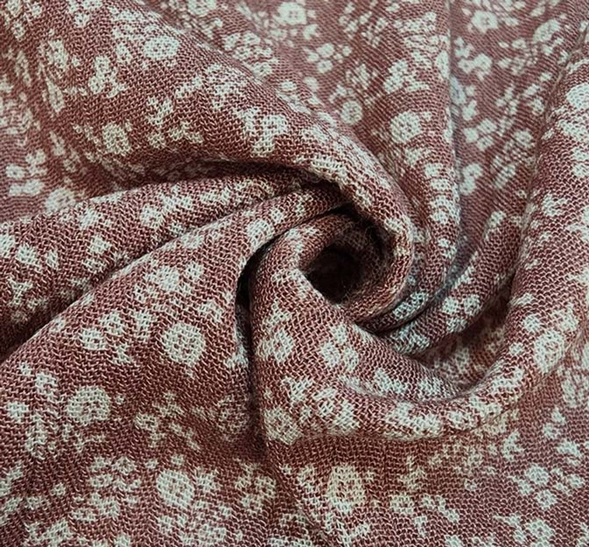 1 Yard Rayon Crinkle Rose Woven Fabric, 50/52? Wide 100% Rayon
