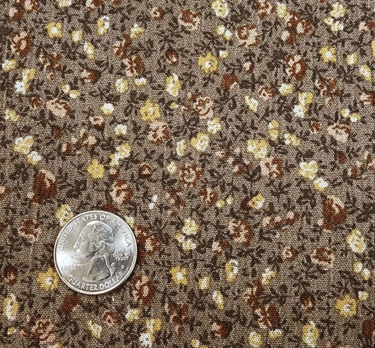 1 Yard Rayon Crinkle Mocha Fabric for Dresses Blouses Skirts 50 52 Width