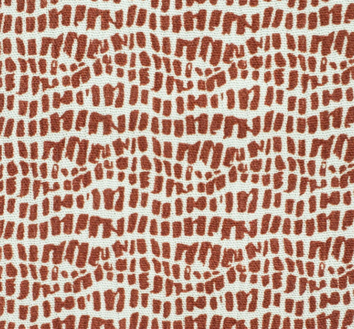 1 Yard Rayon Crinkle Fabric in Brick Color 50/52 Inch Wide 100 Percent Rayon