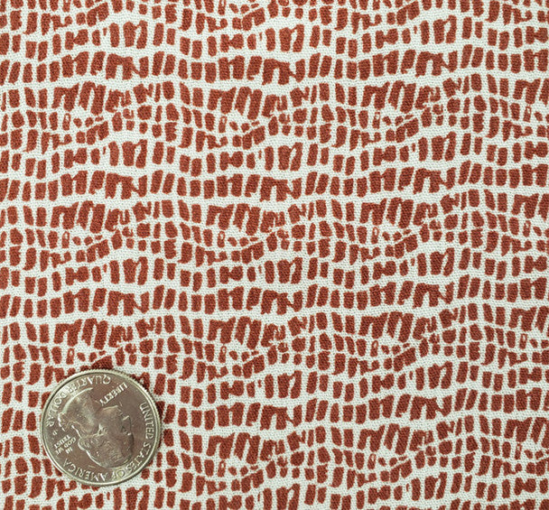 1 Yard Brick Rayon Crinkle Apparel Fabric 50/52 inches Width
