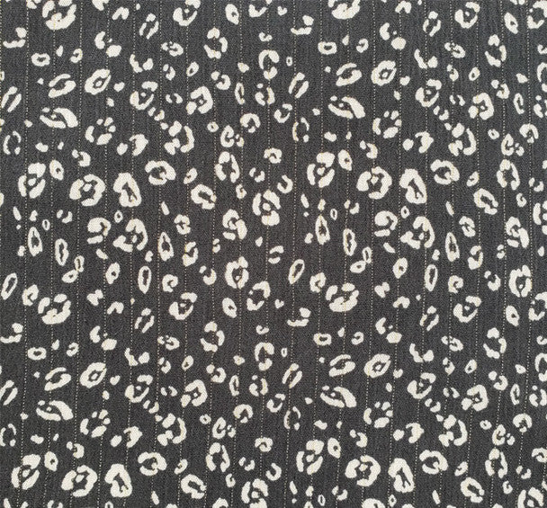 1 Yard Charcoal Beige Lurex Rayon Crinkle Apparel Fabric 50/52 inches Width