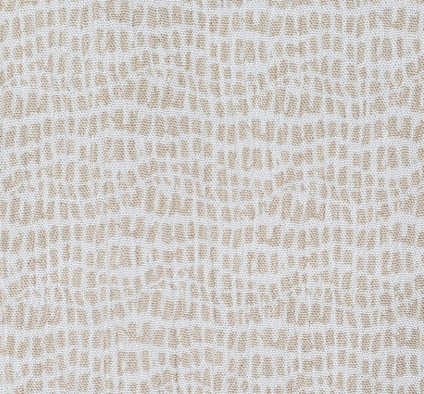 1 Yard Beige Rayon Crinkle Apparel Fabric 50/52 inches Width