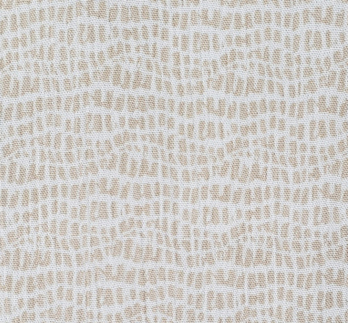 1 Yard Rayon Crinkle Beige Woven Fabric, 50/52? Wide 100% Rayon