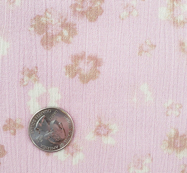 1 Yard Rayon Crinkle Crepon Fabric Pink Lightweight Apparel Material 50/52 Inches Width