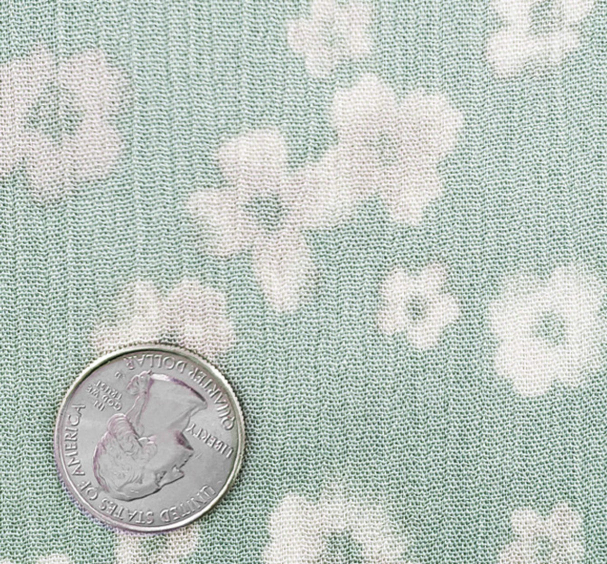 1 Yard Rayon Crinkle Sage Woven Fabric, 50/52? Wide 100% Rayon
