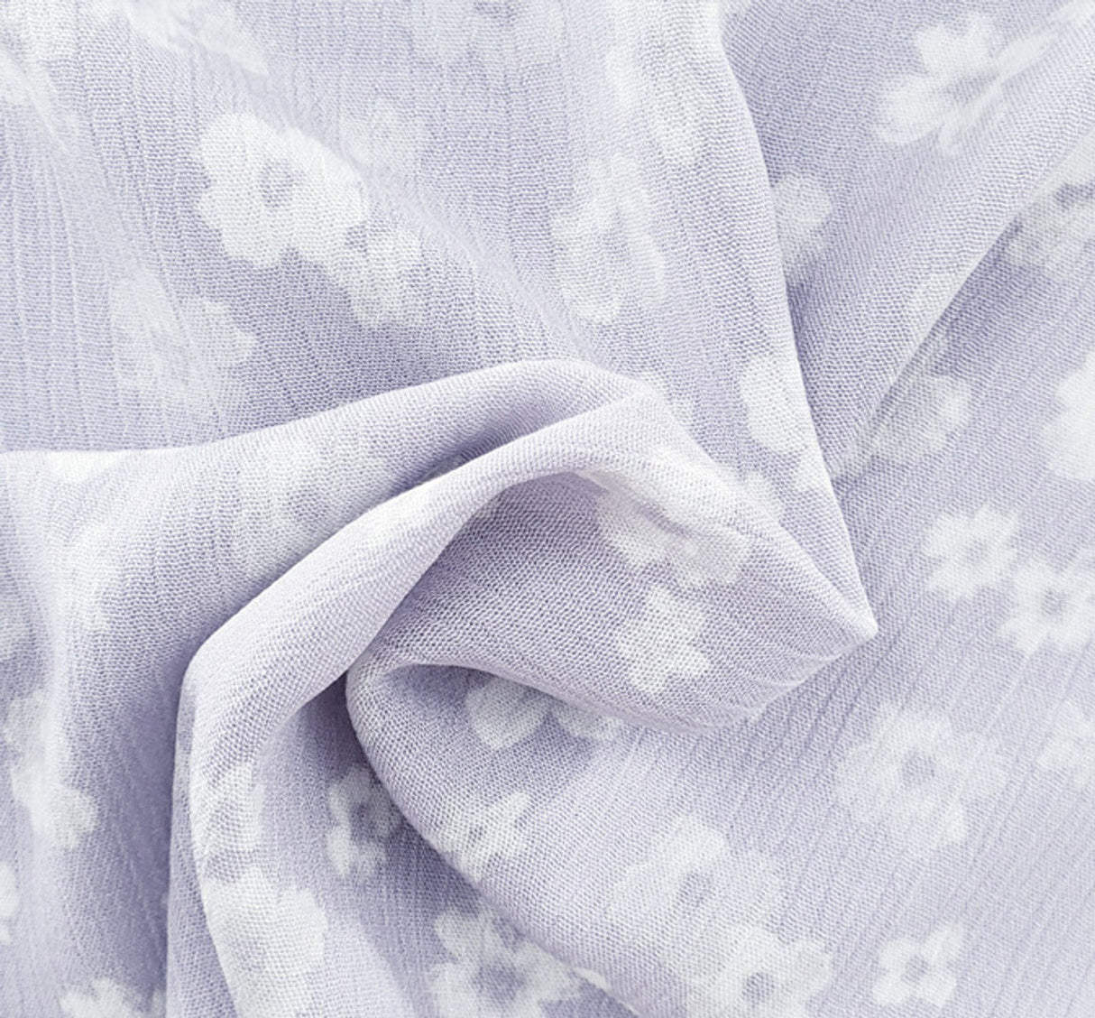 1 Yard Rayon Crinkle Silver Woven Fabric, 50/52? Wide 100% Rayon