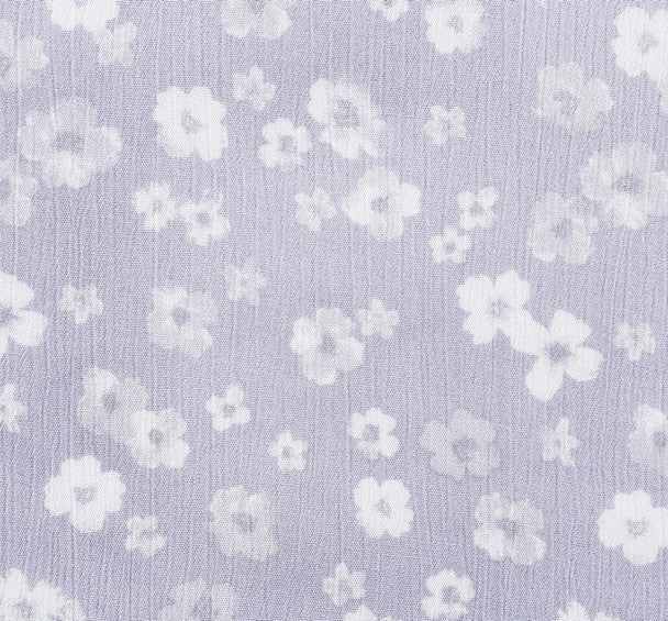 1 Yard Rayon Crinkle Crepon Fabric Silver Lightweight Apparel Material 50/52 Inches Width