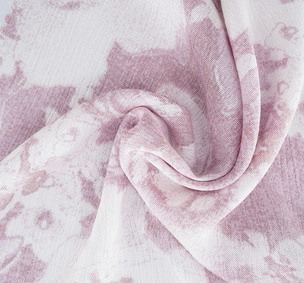 1 Yard Mauve Rayon Crinkle Fabric For Dresses Blouses Skirts Lightweight Apparel 50/52" Width