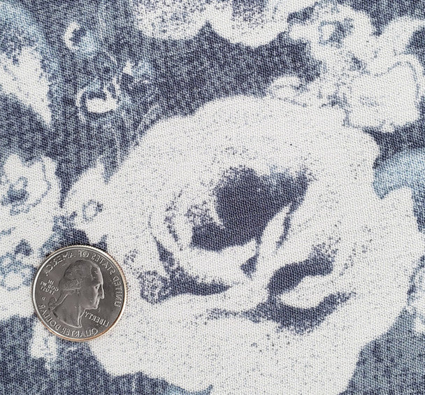 1 Yard Navy Rayon Crinkle Crepon Fabric for Blouses Dresses Skirts and Apparel Projects 50/52" Width