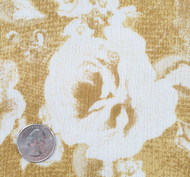 1 Yard Rayon Crinkle Crepon Fabric in Pale Yellow color for Dresses Skirts and DIY Projects 50/52" Width