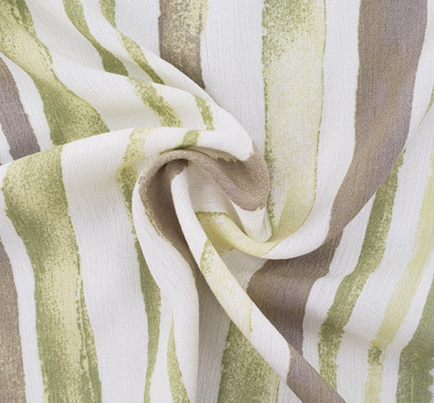 1 Yard Rayon Crinkle Fabric Lime Ivory Ideal for Summer Dresses Skirts and Apparel 50/52" Width