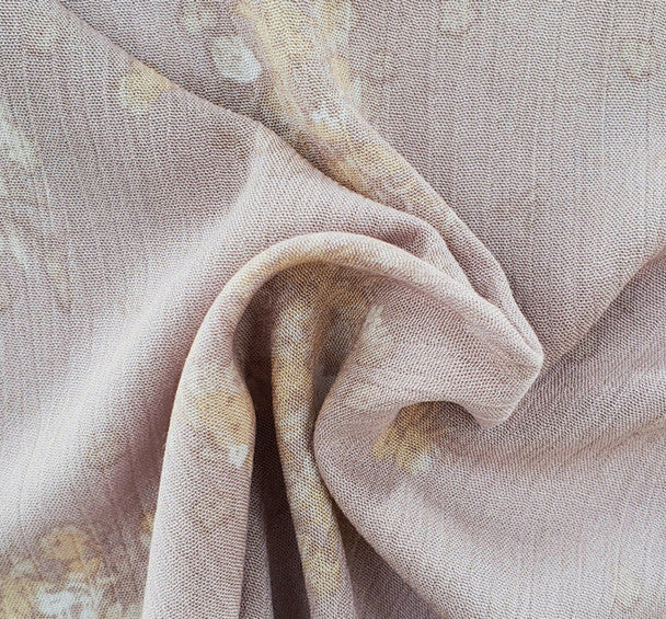 1 Yard Rose Dust Rayon Crinkle Fabric for Flowing Dresses Blouses Skirts and Apparel 50/52" Width