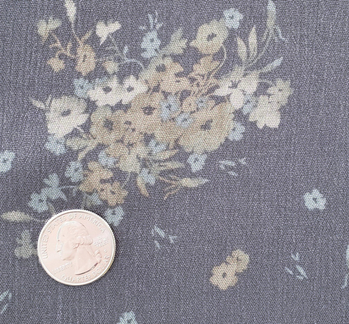 1 Yard Rayon Crinkle Warm Gray Woven Fabric, 50/52" Wide 100% Rayon