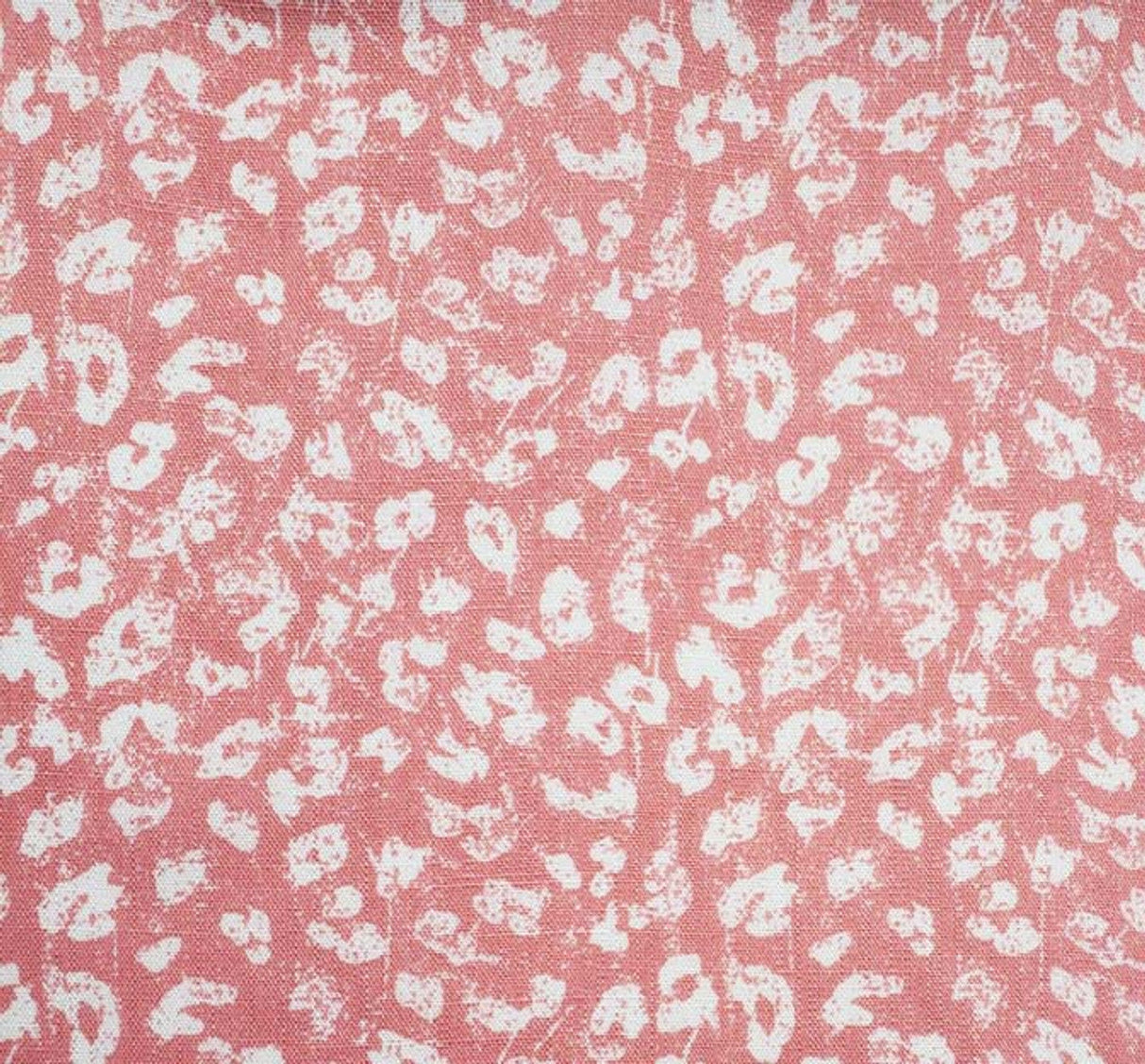 1 Yard Slub Rayon Fabric Coral Pink Lightweight Textured Summer Apparel Material 55/56 Inches Width