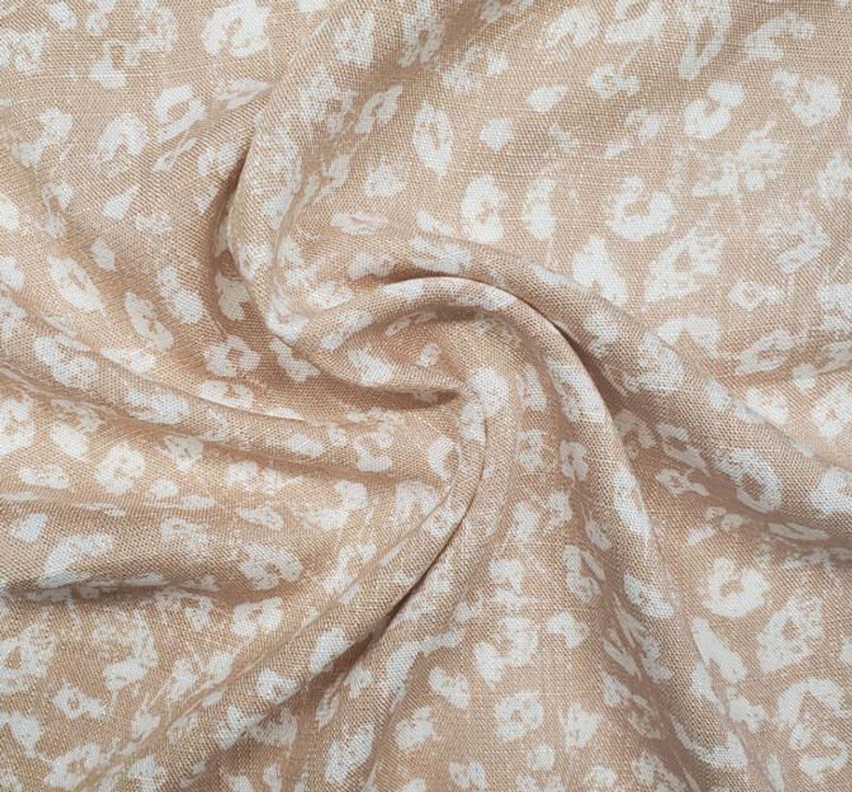 Rayon Slub Hazelnut Apparel Fabric Width 55/56 Inches Width