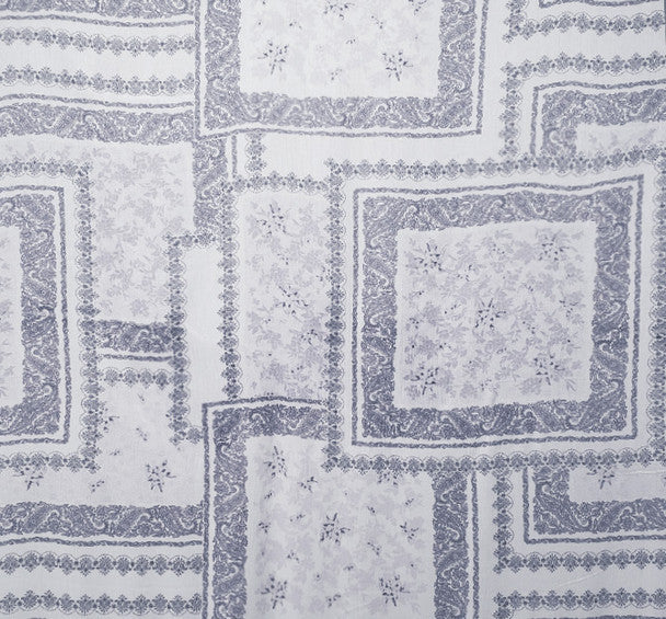 1 Yard Ivory Slate Rayon Crinkle Fabric for Blouses Dresses Skirts Lightweight 50/52 Inch Width