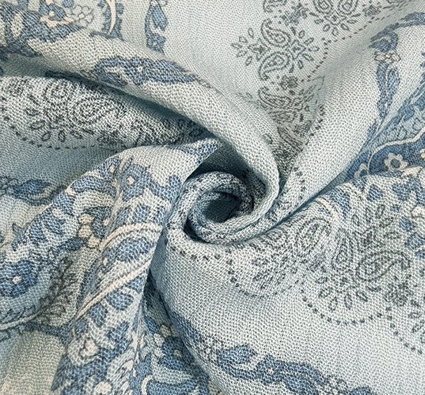1 Yard Sage Rayon Crinkle Fabric Light, Airy Texture for Flowing Dresses Soft Blouses and Breezy Skirts 50/52 Inch Width