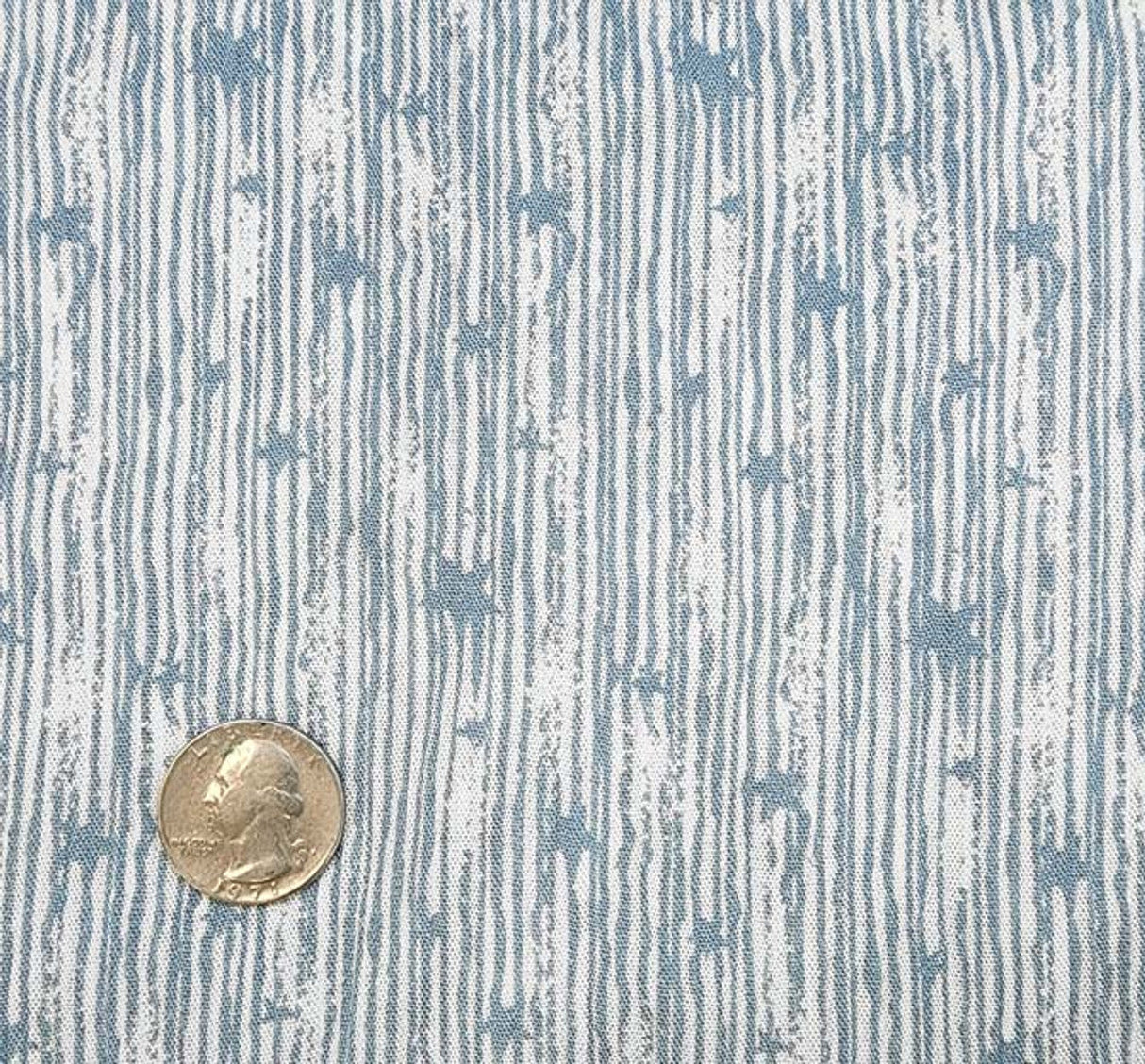 1 Yard Blue Rayon Crinkle Fabric 50/52" Wide Lightweight Crepon Apparel Fabric