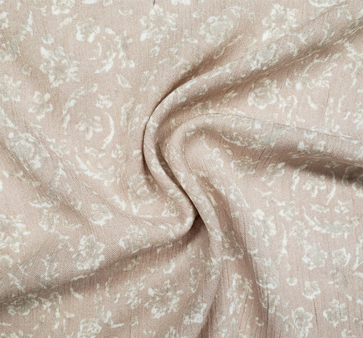 1 Yard Tan Rayon Crinkle Woven Fabric 100% Rayon Lightweight Crepon, 50/52" Width