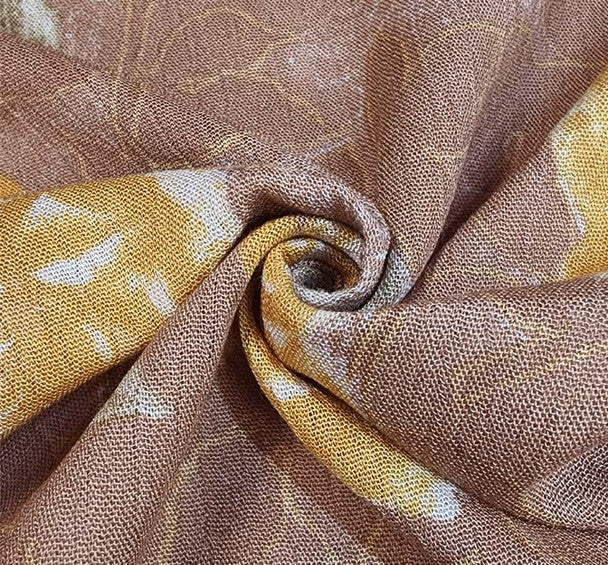 1 Yard Taupe Rayon Crinkle Fabric Lightweight with Silky Soft Texture and Flowing Drapey Feel for Dresses Blouses and Skirts 50/52 Inch Width