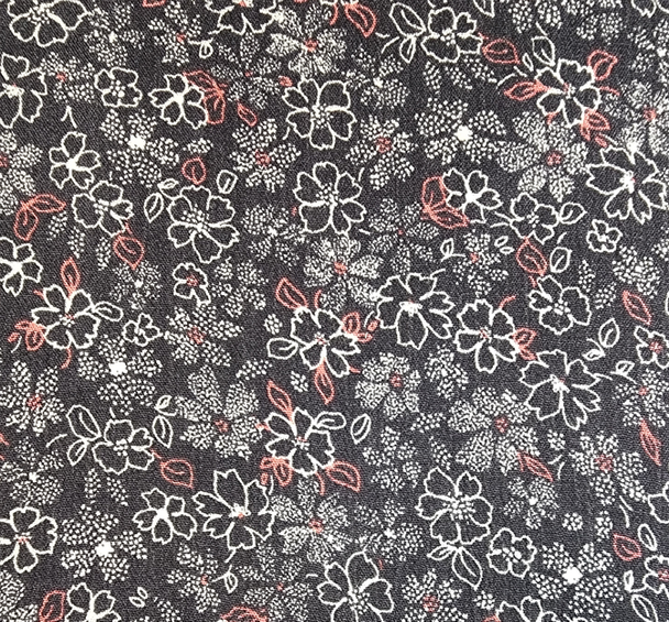 1 Yard Polar Night Rayon Crinkle Fabric Textured Woven Material for Dresses Skirts and Blouses 50/52 Inch Width