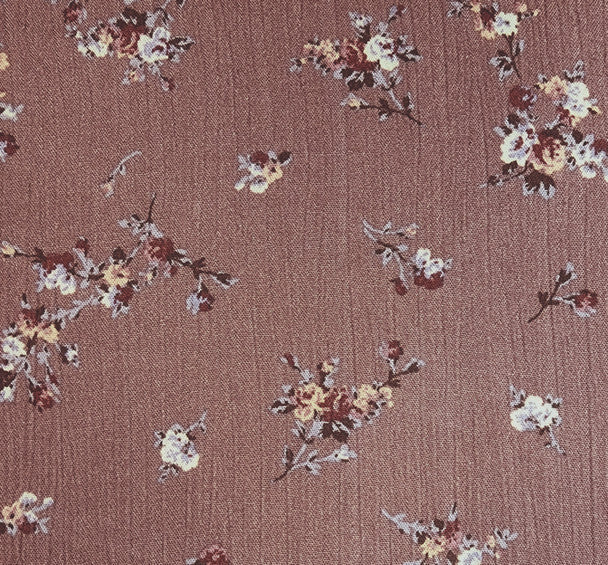 1 Yard Rose Rayon Crepon Crinkle Fabric Rayon Lightweight Apparel Fabric 50/52 Inch Width