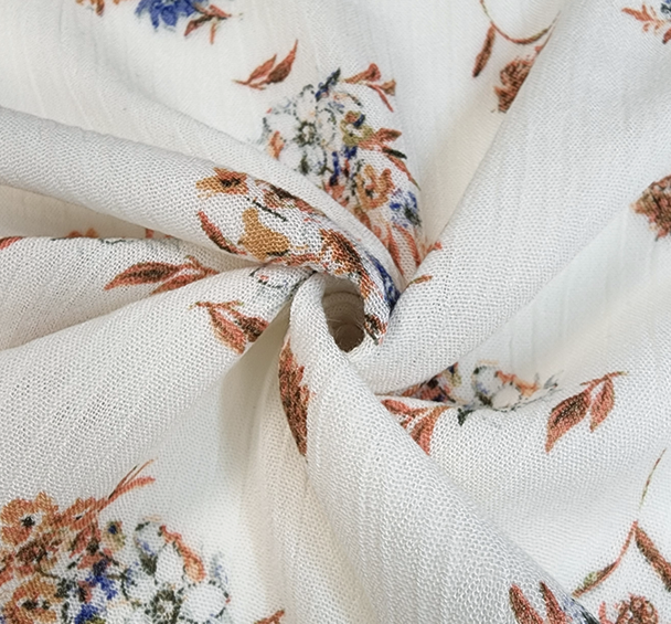 1 Yard Soft Natural Rayon Crinkle Crepon Fabric Rayon Apparel Textile 50/52 Inches Wide