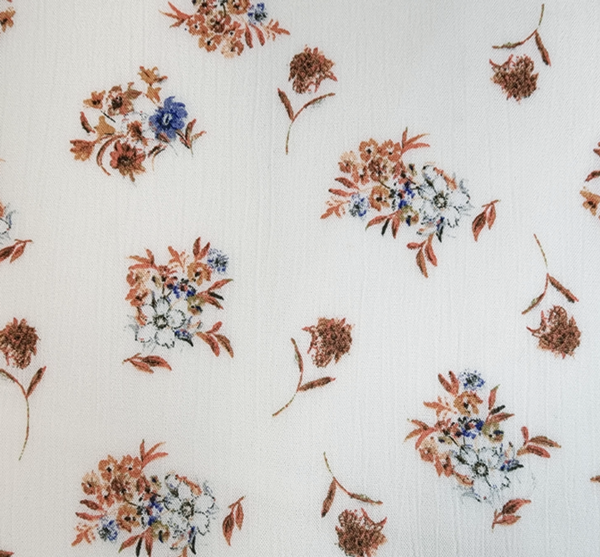 1 Yard Natural Rayon Crinkle Fabric 50/52" Wide Lightweight Textured Apparel Material