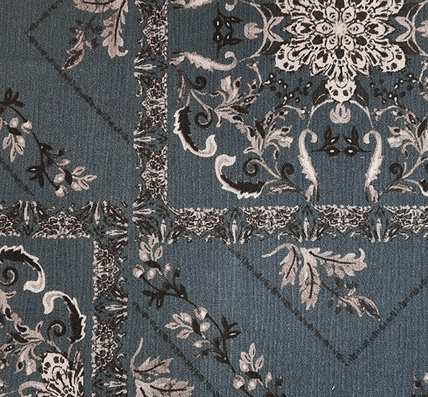 1 Yard Titan Grey Rayon Crinkle Fabric Rayon Lightweight Apparel 50/52 Inch Width