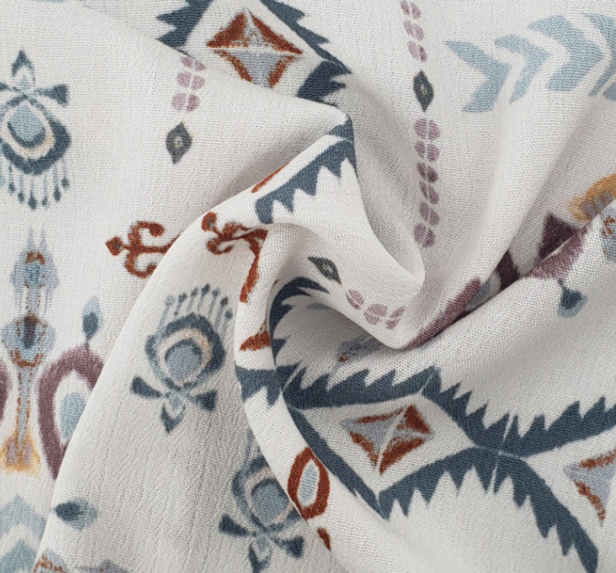 1 Yard Rayon Crinkle Fabric Pink Sage Rayon Pink Sage 50 to 52 Inches Wide