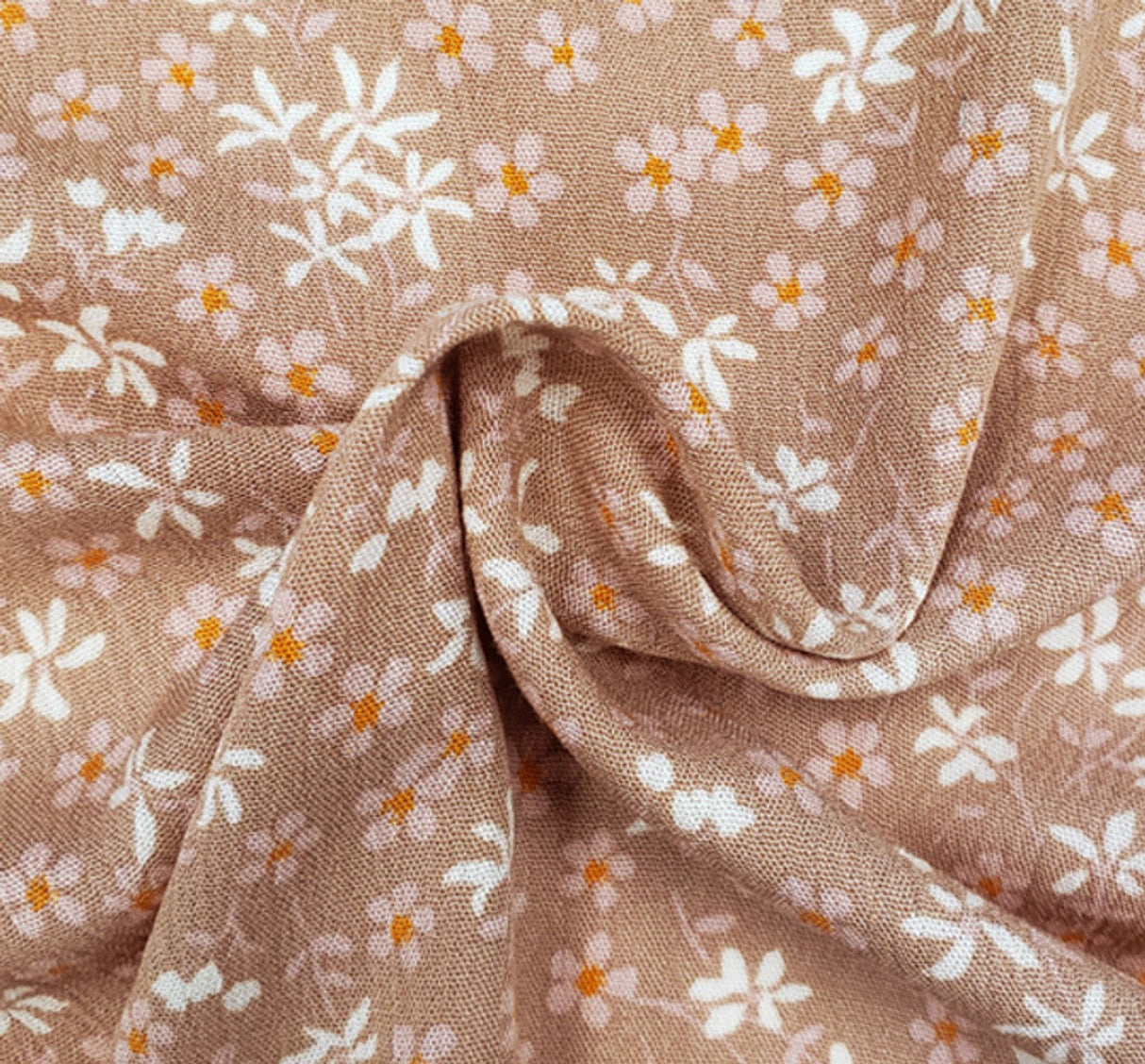 1 Yard Cookie Doe Rayon Crinkle Fabric Lightweight Soft Material 50/52 Inch Width