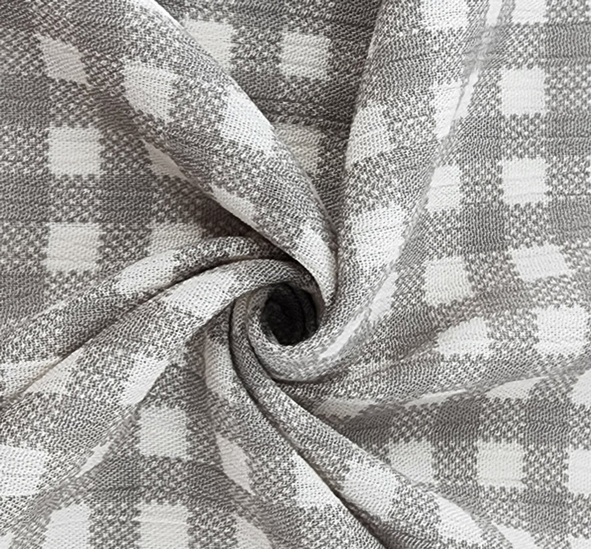 1 Yard Rayon Crinkle Apparel Fabric, Dark Cement, 50/52" Wide