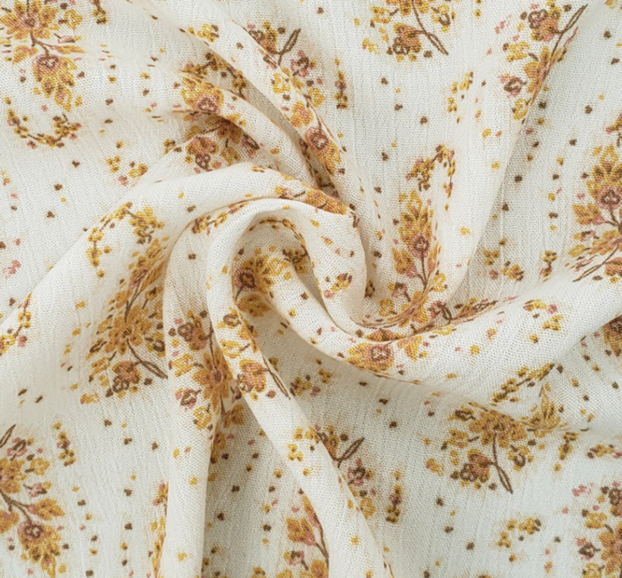 1 Yard Rayon Crinkle Fabric Neutral Rayon Neutral 50 to 52 Inches Wide