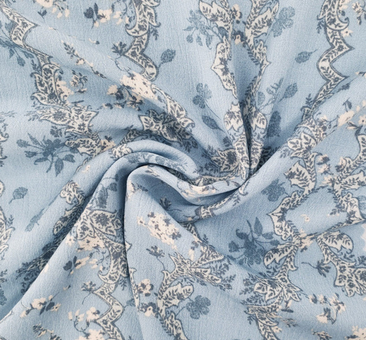 1 Yard Rayon Crinkle Lightweight Drapey Fabric for Stylish Dresses Skirts Blouses Width 50/52"