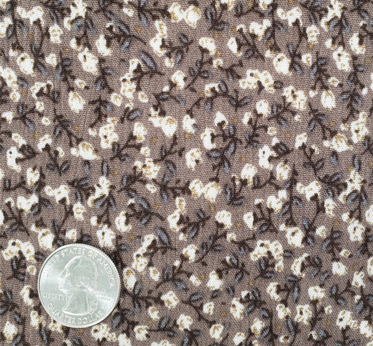 1 Yard Mocha Rayon Crepon Fabric Lightweight Woven Textured Pleated Apparel Width 50/52"
