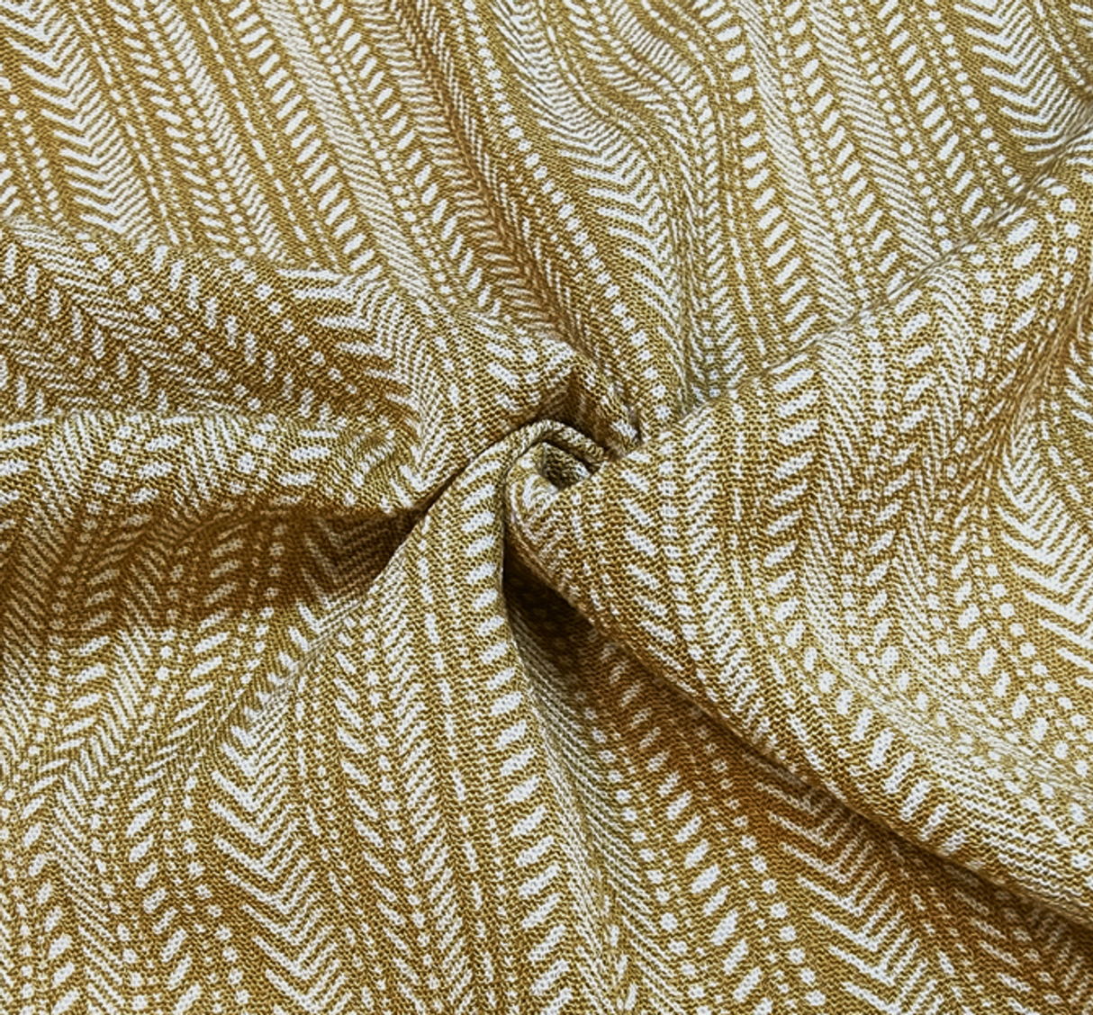 1 Yard Textured Mustard Gold Rayon Crinkle Fabric For Stylish Dresses Blouses Skirts Lightweight Apparel 50/52" Width
