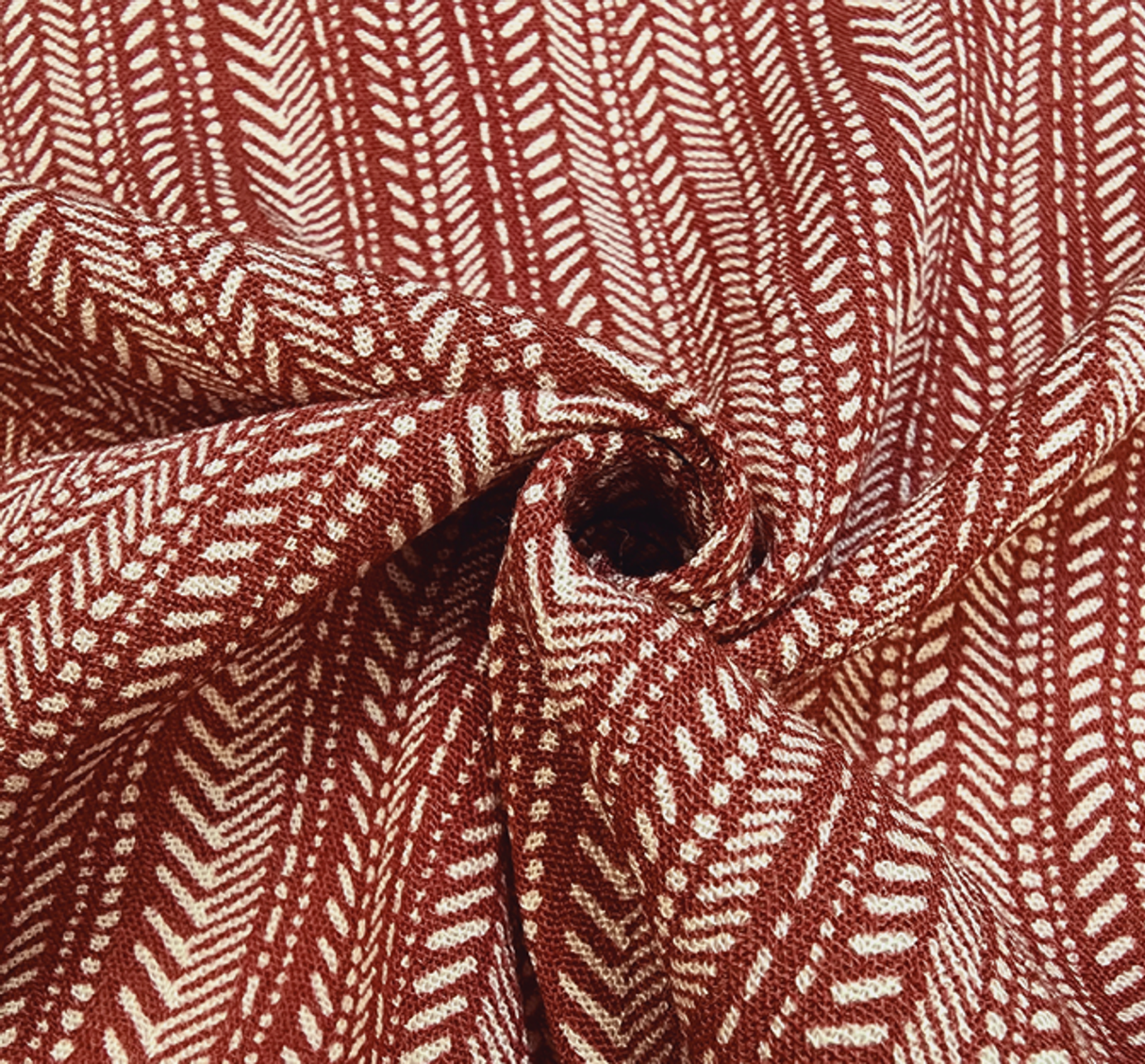 Rayon Crinkle Red Soft, Textured Rayon Fabric 50/52” 1 Yard Apparel Material