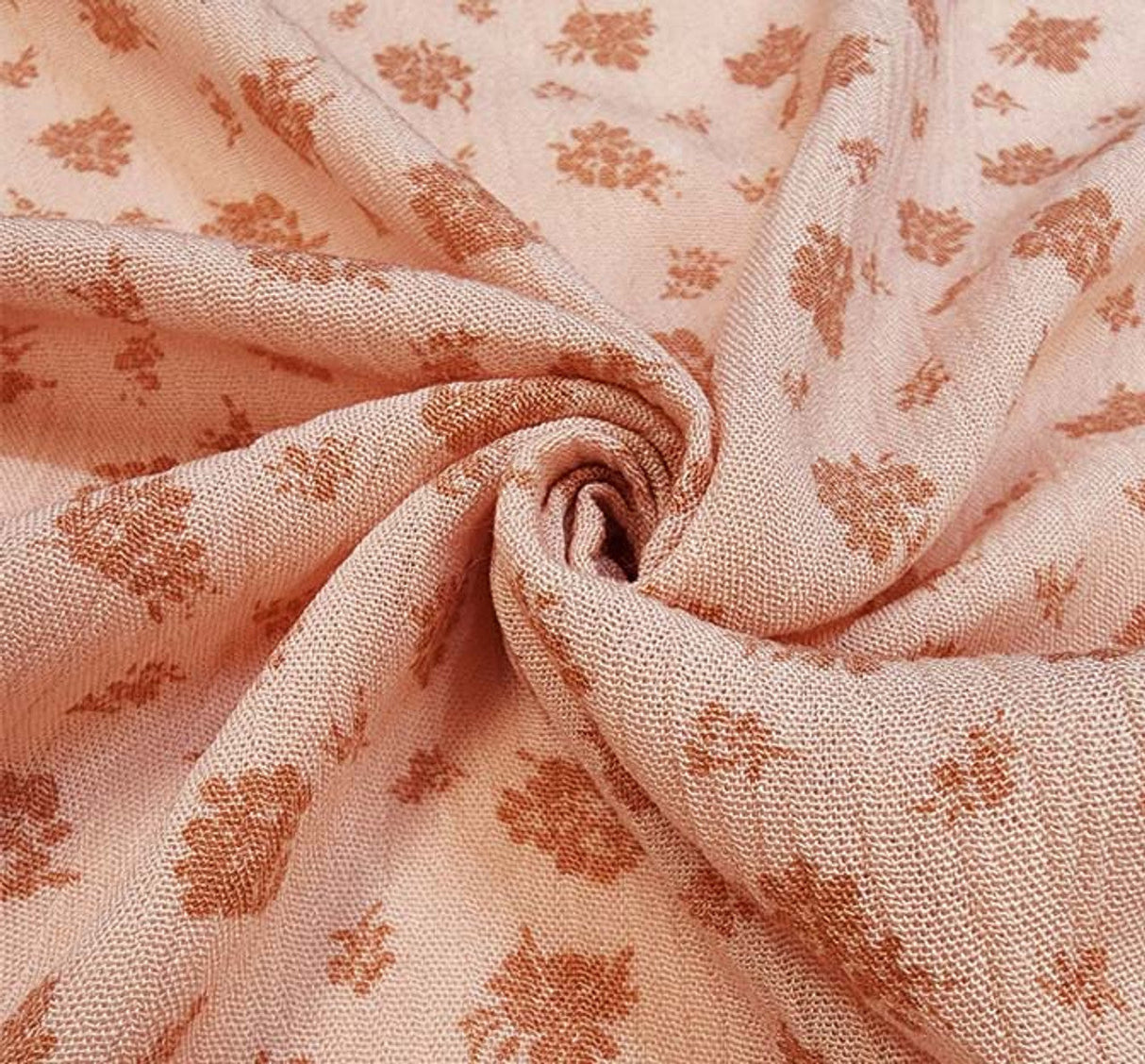 Rayon Crinkle Peach 1 Yard Soft Crepon Pleated Fabric 50/52” Wide Apparel Material