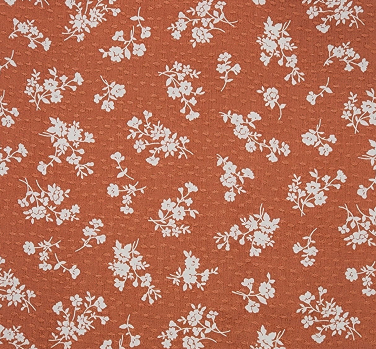 1 Yard Brown Rayon Dobby Dot Jacquard Fabric Lightweight Textured Material for Dresses 53/54" Wide