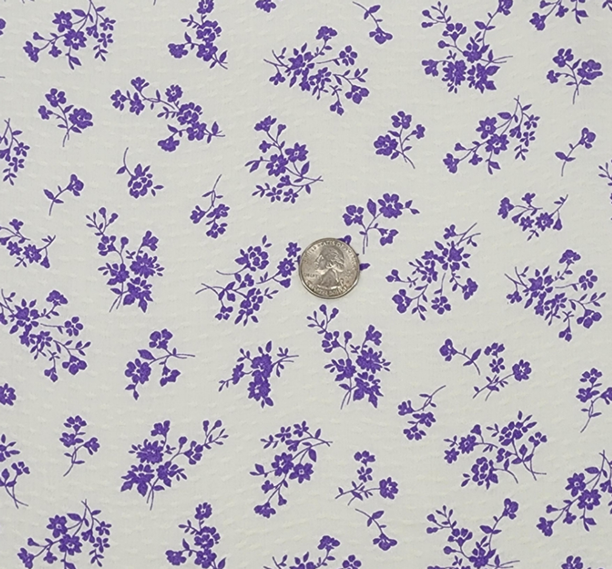 1 Yard Soft Rayon Jacquard Dobby Dot Fabric Off White and Purple For Fashion Wear 53/54 Inches width
