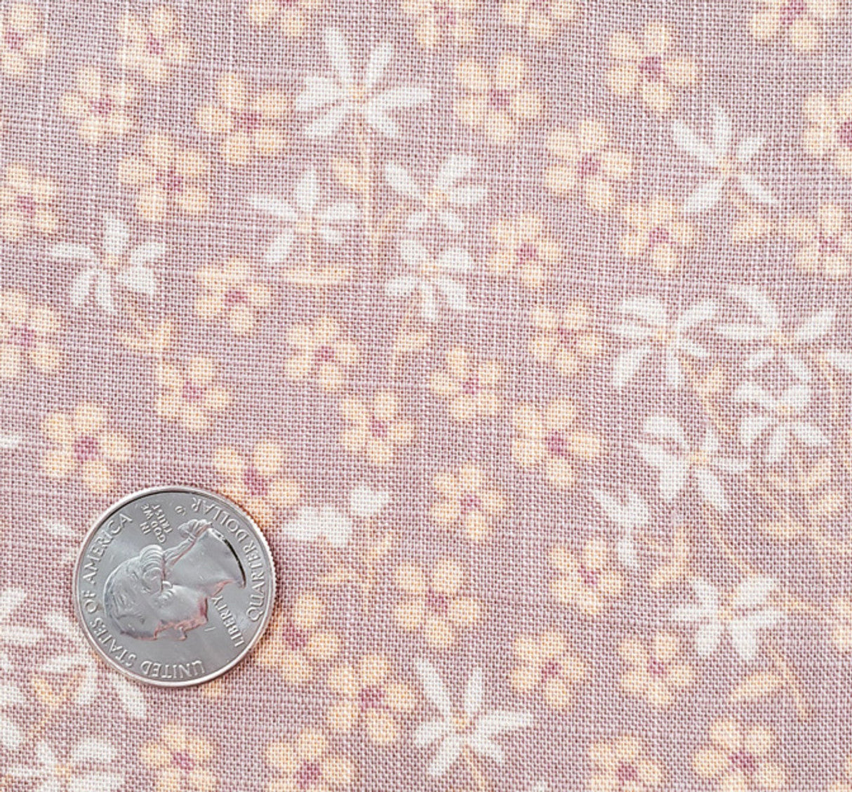 1 Yard Cameo Rose Rayon Slub Fabric Soft Lightweight Material for Summer Fashion Garments Width 55/56"
