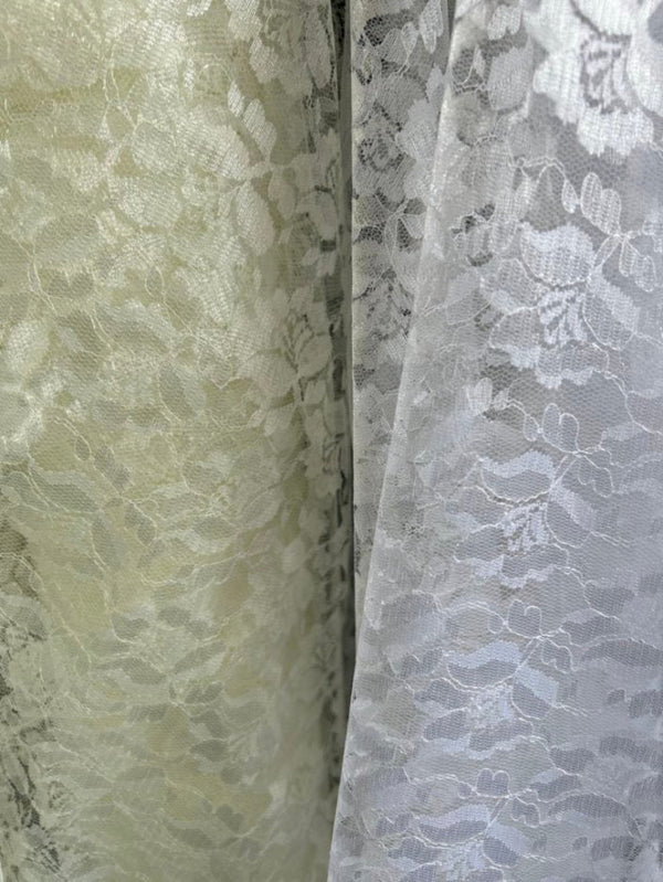 1 Yard Delicate Raschel Lace Fabric for Apparel & Decor 60" Width