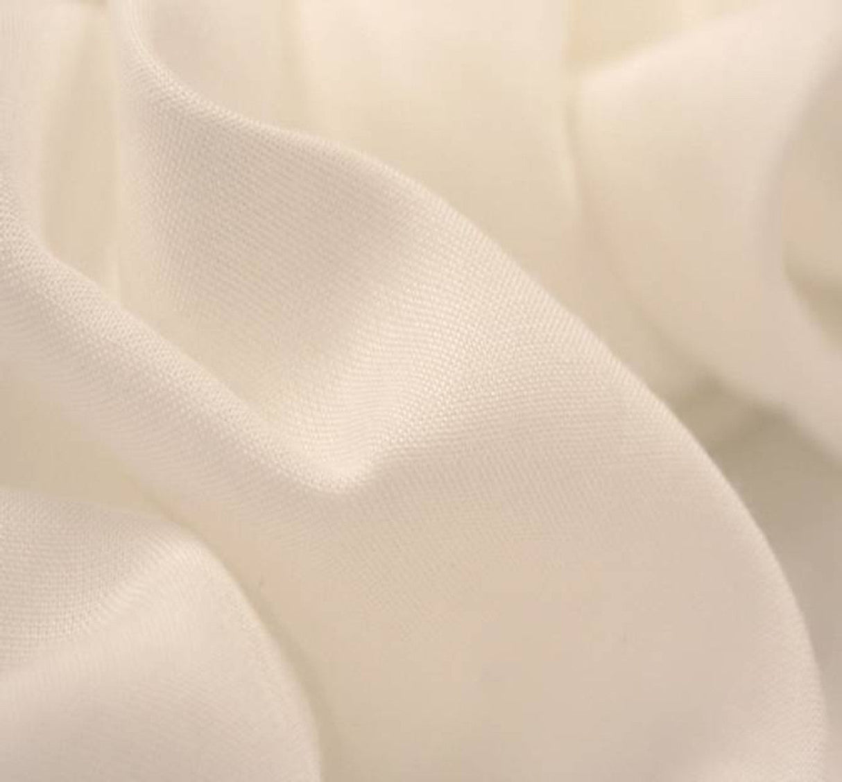 1 Yard White Rayon Challis Fabric Soft Lightweight 100% Rayon, 56/57" Wide for Apparel & Costume