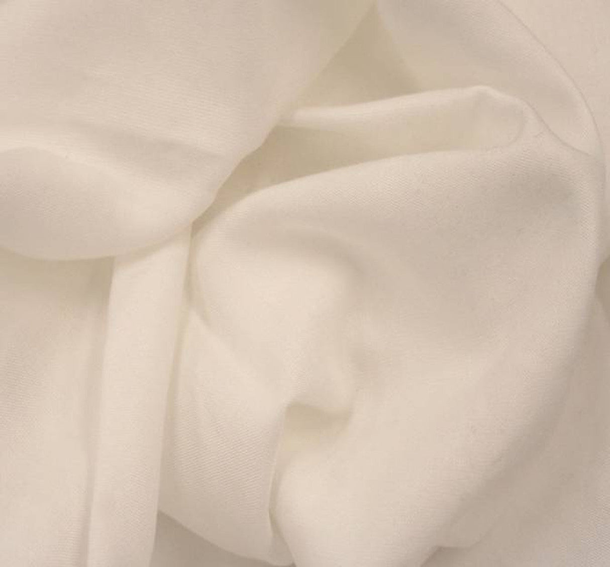 1 Yard White Rayon Challis Fabric Soft Lightweight 100% Rayon, 56/57" Wide for Apparel & Costume