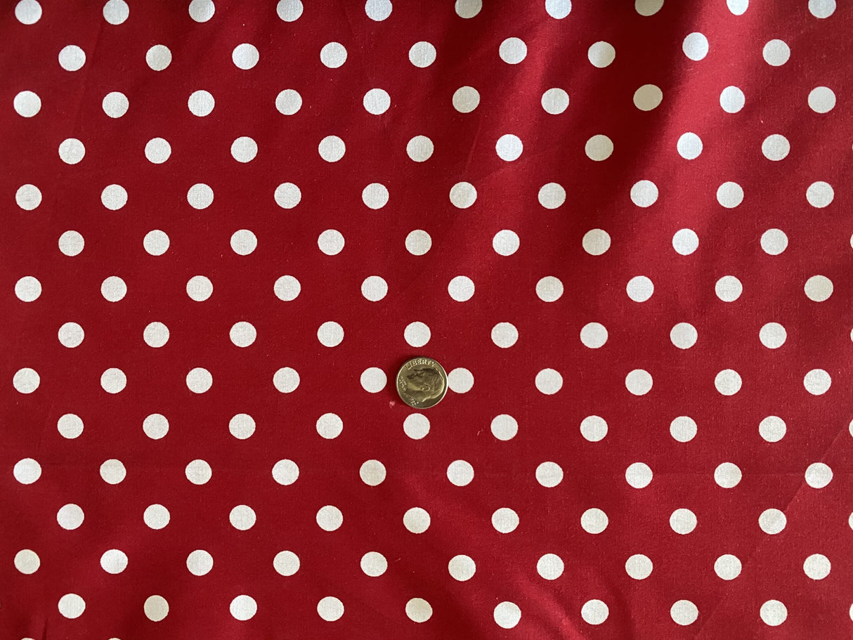 1 Yard Multi-Color Small Polka Dot Poly Cotton Fabric for Crafts Bedding Sewing Masks 60" Width
